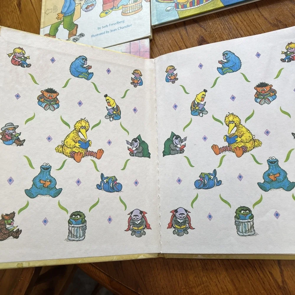 6 Vintage Sesame‎ Street Book Club Hardcover Books 1980s Lot Of Six  #lot 1